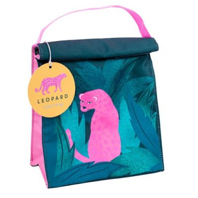 Pink Leopard Hyper Jungle Lunch Bag