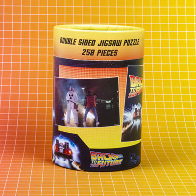Fizz Creations Back To The Future Puzzle Packaging Back Background