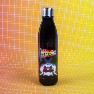 Fizz Creations Back To The Future Water Bottle Front Background