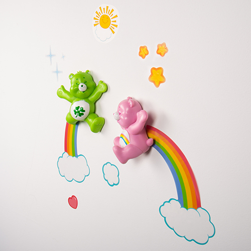 Fizz Creations Care Bears Comic Ons on a wall